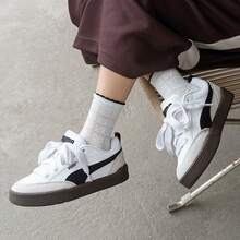 Puma Park Lifestyle OG Unisex Retro Casual Classic Bread Shoes Skateboard Shoes - White/Black Grey - View 7