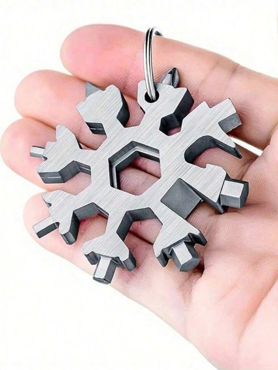 4pcs (18-In-1) Multi-Function Screwdriver Wrench Set - Portable Bottle Opener, Flathead And Screwdrivers, Wrenches, Essential Home And Outdoor Tools, Snowflake Shaped Multi-Function Screwdriver, Cool DIY Gift For Men, Portable Repair Tool, Home Repair Portable Kit, Car And Home Repair Set, Gift Choice, Compact And Portable, Easy To Store, Creative Tool Gift For Men, Creative Birthday Gift, Men's Gift, Grandpa Gift