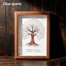 1PC Natural Crystal Gravel Tree Of Life Seven Chakra Zodiac Photo Frame, Healing Energy Gemstone Desktop Ornament, Home Tabletop Decoration, Ideal Gift - 12 Zodiac Sign Tree Of Life Photo Frame - View 20
