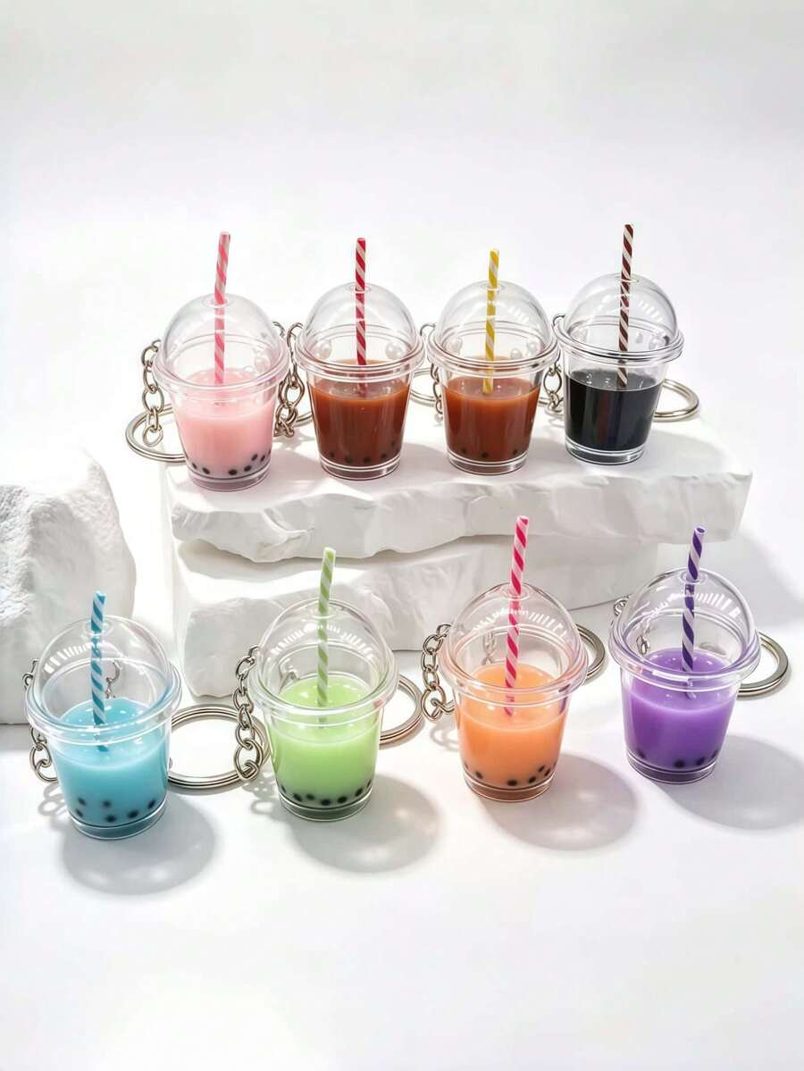 Gantungan Kunci Cangkir Kopi Latte Buatan Tangan DIY Terlaris Terbaru, 1 buah Gantungan Kunci Cangkir Kopi Latte Warna-warni Realistis, Suvenir Hadiah Liburan Kreatif untuk Kekasih dan Teman, Hadiah Kreatif untuk Pacar, Hadiah Liburan, Aksesori Gantungan Kunci Ponsel dan Mobil, Hadiah Kecil Kreatif untuk Liburan, Hadiah Acara - MultiWarna - View 1