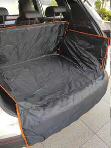 1PC Waterproof Car Trunk Protector Mat, Universal Pet Seat Cover, Durable Anti-Scratch Waterproof Pet Supplies, Suitable For Luxury Cars, Family Cars, SUVs, Pickups And Trucks - Black - View 12