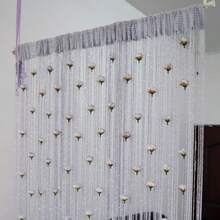 String Curtain Panels Door Fly Screen Room Divider Hanging Rose Flower Curtains - UK-l434003 - View 4