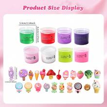 6/9/12pcs Colorful Slime Set, Multi-Color Crystal Slime, Fluffy Cloud Slime, Butter Slime And Classic Slime, Includes DIY Accessories, Soft Stretchable Non-Sticky Sensory Toys, Mess-Free Stress Relief Creative Learning Gift, Suitable For Ages 3+ - Multicolor - View 6