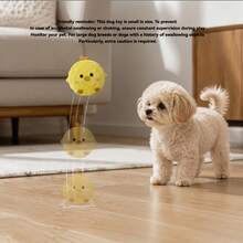1pc Sound-Producing Bouncing Ball | Battery-Free Slow Rebound Pet Chew Toy | Durable Bite-Resistant Interactive Training Ball | Dog & Cat Universal Teething Toy | Suitable For Puppies, Kittens And Pets Of All Sizes For Indoor Entertainment - View 7