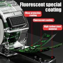 1pc High Precision Self-Locking Fluorescent Tape Measure - 5M, Laser Inkjet Coding Box Design, ABS Resin Material, 0.1mm Accuracy, With Clear Display Window, Suitable For Construction Measurement - A - View 4