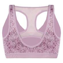 Gymshark Chalk Womens Malow Purple Sports Bra - Purple - View 3