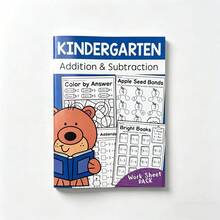 32 Pages Addition And Subtraction Practice Book, Math Activity Workbook, Number Decomposition, Color By Answer Math Practice Book, 9.44X6.69 Inches, Preschool Children Early Education Workbook, Home Enlightenment Learning Supplies, Christmas Gifts, Stocking Fillers Christmas, Halloween Decorations - Multicolor - View 7