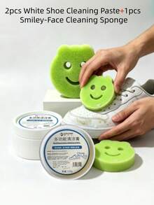 Multi-Purpose Cleaning Paste, Shoe Cleaning Paste, Multi-Purpose Cleaning Paste, White Shoe Cleaner With Sponge, White Shoe Cleaner, Shoe Stain Removal Solid Paste - Solid State - View 14