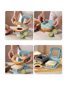 Full Hand Guard Round Sandwich Cutter Sealing Pocket Sandwich Mold DIY Sandwich Baking Tool Spring Assisted Sandwich Cutter 1pc - View 5