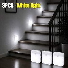 1pc/2pcs/3pcs/5pcs Motion Sensor Night Light, USB Rechargeable Magnetic LED Stair Light, Soft Warm And White Light, Auto Off In 30 Seconds, Wireless Adhesive, Nighttime Multi-Scene Lighting, Constant And Sensor Modes, Suitable For Elderly And Children Night Light, Hallway, Cabinet, Staircase Automatic Switch Light - Sensor Lights - View 14