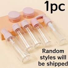 Pink 7pcs Set (60ML*2 Pump Bottles + 40ML*3 Flip Cap Spray Bottles + 2 Eye Cream Jars) Randomly Send One - Pink - View 5