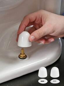 2/6 buah Tutup Baut Sekrup Dudukan Toilet Universal Aksesoris Toilet Kamar Mandi - beraneka warna - View 5