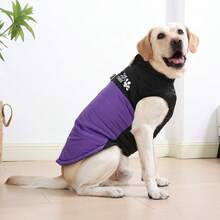 1pc Autumn Winter Warm Large Dog Jacket With D-Ring Thicken Windproof Pet Coat Winter Outdoor Clothes For Dog Suitable For Labrador Golden Retriever German Shepherd - Multicolor - View 6