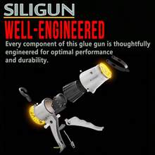 Metal Ultra-Short Mini Portable Caulking Gun For Glass Silicone Sealant In Small Spaces - Metal Version - View 7