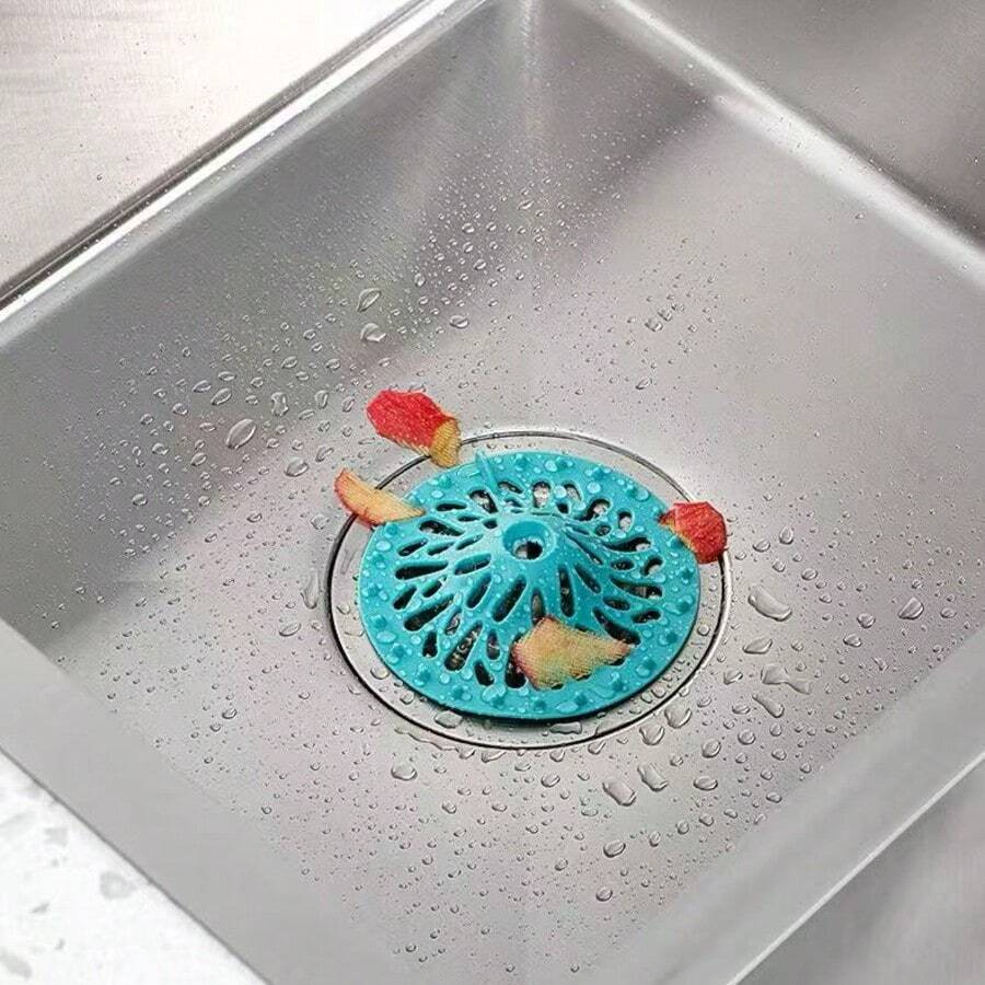 Shower Drain Hair Catcher, Kitchen Sink Strainer, Bathtub Drain Filter Cover, Bathroom Decor - Multicolor - View 1