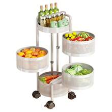 Storage Island & Carts - White - View 4