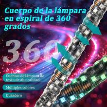 30cm Par Antenas Led para Auto Moto/ATV/UTV, Antena led para cuatrimoto, Ajedrez Playa Luces RGB, Impermeable con Remoto Y App - A - Ver 3