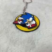 1pc/2pcs Gantungan Kunci Putar Sonic Game Over Logam Kartun Lucu Liontin Fidget Hadiah - MultiWarna - View 4