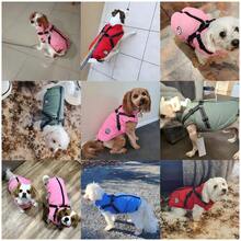 Pakaian Anjing Musim Gugur/Dingin, Harness Reflektif, Desain Resleting Belakang, Pakaian Hewan Peliharaan, Mantel Hangat, Ekor Dapat Diatur, Cocok untuk Anjing Kecil - Hitam - Hitam - View 4