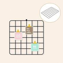 1pc Iron Art Mesh Panel Decorative Board, Multi-Size Photo Display Rack, Suitable For Home Office, Metal Mesh Photo Wall Display Rack, Multi-Function Wall Hanging, New Semester Bedroom Decoration - Wire Rack - View 7