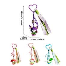 Miniso Home Forest Fairy Series Woven Rope Keychain, Kuromi Hello Kitty Cinnamoroll My Melody Cute Cartoon Bag Pendant, Ideal Gift For Sanrio Fans (1pc) - 1PC - View 11