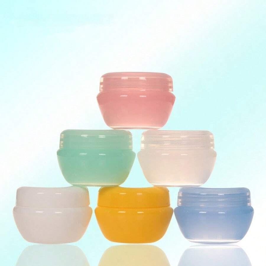 2pcs Mini Cosmetic Empty Jars, Cosmetic Containers Cream Boxes Lip Balm Containers Refillable Bottles