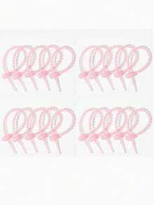 50/20pcs Silicone Reusable Cable Organizer Wire Wraps Storage Bag Cable Ties Cable Management Zipper Ties Multi-Function Food Clips Earphone Wire Organizer Clips - Mixed Colors - View 11
