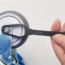 2pcs Black Multi-Function 5mm Thick Plum Wrench, Double-Head Self-Tightening Adjustable Wrench, Opening Size 3-17mm, Portable Hand Tool, Suitable For Automotive And Home Use - Multicolor - View 5
