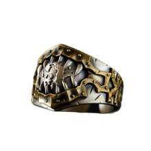 CIREY 1pc World Eater Signet Ring Niche Accessory Berserker Ring Personalized Unique Bold Vintage Versatile Single Ring Jewelry - Ring - View 4