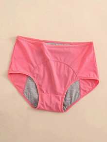 4pcs Plus Size Women's Solid Color Comfortable Panties - Multicolor - View 3