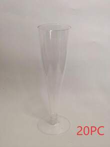 20/8/1 Reusable 4.5oz Clear Acrylic Champagne Cups, Shatterproof Glasses Suitable For Parties, Weddings And Large Events, Elegant And Easy To Clean. Party Supplies - View 12
