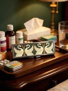 Vintage Swan Pill Box - Cute Pill Box, 7-Day Pill Organizer, Vitamin Storage Box, Jewelry Box, Vintage European Style Pill Box, Portable Pill Box, Travel Pill Box, Pill Organizer, Large Capacity Pill Box, Holiday Gift - Multicolor - View 5
