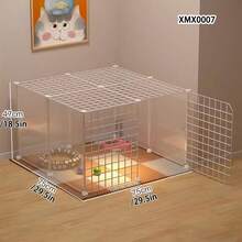 Dog Cage Home Fence Pet Small Dog Barrier Indoor Cat Plastic Isolation Partition Anti-Escape Tall Fence - Multicolor - View 3