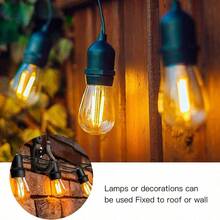 10pcs String Light Hooks, Light Hooks, String Light Hooks, Screw Hooks For Hanging String Lights And Wires, Plants, Wind Chimes, Plastic, Black, Wall, Outdoor Light Hooks, Screw Hooks For Hanging String Lights - View 6