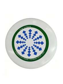 1pc Professional Outdoor Sports Graffiti Flying Disc, Competitive Spinning Disc For Adults - White - View 1