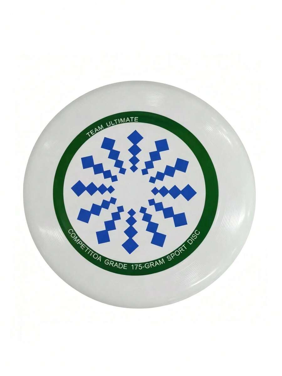 1pc Professional Outdoor Sports Graffiti Flying Disc, Competitive Spinning Disc For Adults - White - View 1