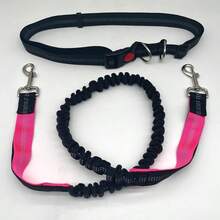 Adjustable Hands‑Free Running Dog Leash, Reflective Shock Absorbing Bungee Waist Pet Leash, Heavy Duty Anti‑Pull Dog Walking Belt Leash For Jogging Hiking Daily Outdoor Use For Medium Large Dogs - Multicolor - View 10