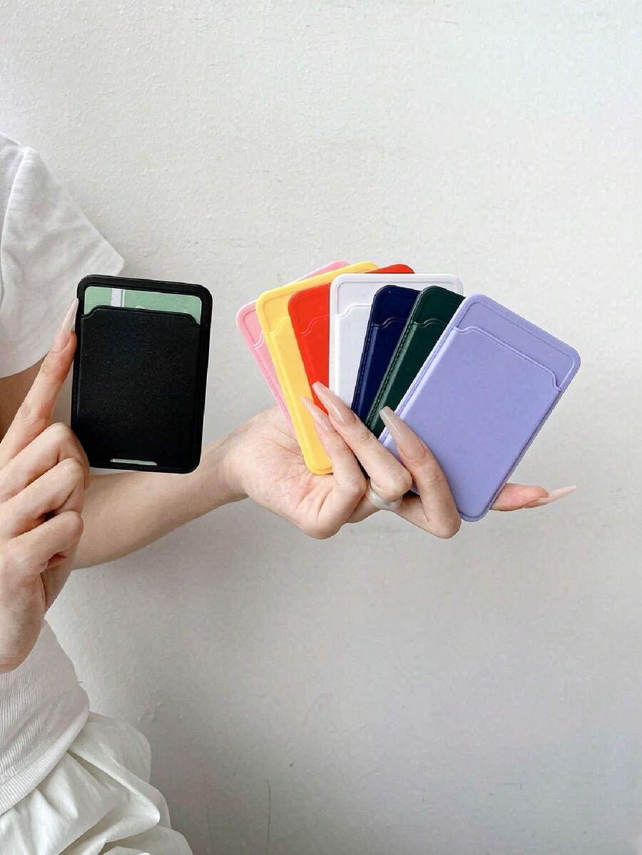 Universal Phone Adhesive Card Holder, Compatible With Multiple Phone Models, Can Store Transit Cards, Access Cards, ID Cards, Credit Cards, Etc., Prevents Card Loss. Unisex, Magsafe Card Wallet. - Model C - View 1