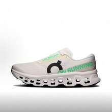 On Running Women Casual Shoes - White/Green (Runs Small, Recommend Sizing Up By Half a Size) - View 1