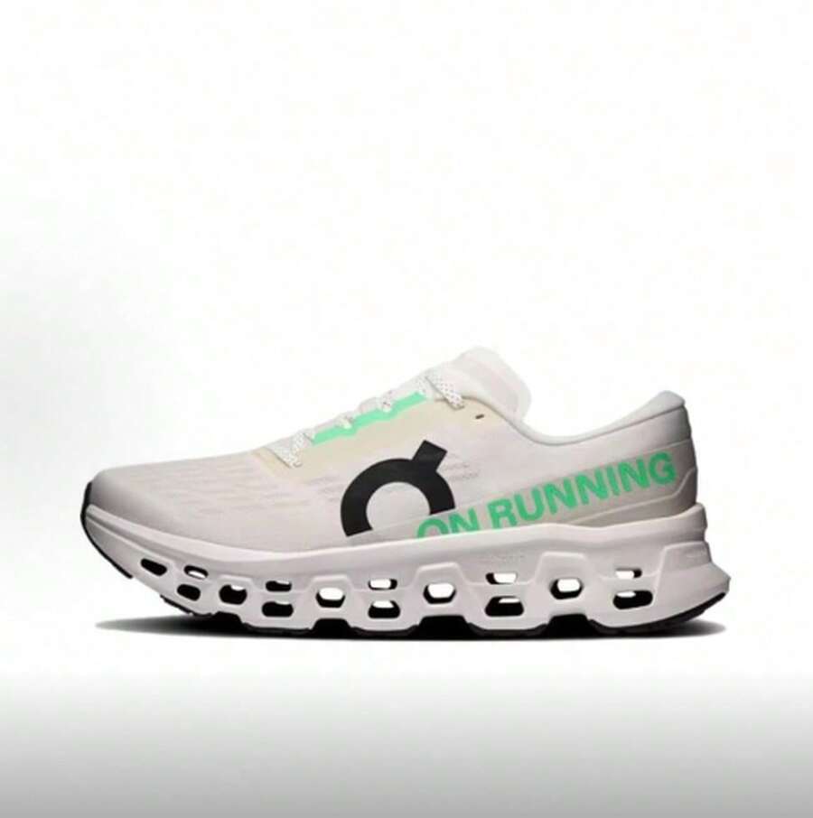 On Running Women Casual Shoes - White/Green (Runs Small, Recommend Sizing Up By Half a Size) - View 1