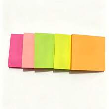 Neon Colorful Sticky Notes, 2.99 X 2.99 Inches, 400 Sheets, Office Daily Essentials, 5 Colors Sticky Notes - one-size - View 6