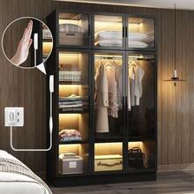 Acosh Neon Dimmable Touch Sensor COB LED Strip Light With Penetrable Wood Dimmer Switch, 0.5m 1.5m 2.5m Under Cabinet Lights, Vibrant Warm Light Display For Collection Showcase Wardrobe Bookcase Kitchen Bedroom Holiday Illumination - Warm White - View 4
