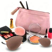 10Pcs Makeup Sponge Set, Multicolor Teardrop Beauty Sponge For Foundation, Cream & Concealer, Soft Reusable Face Makeup Applicator Kit For Liquid And Powder - Multicolor - View 6