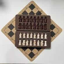 1 Set New Style Small International Chess, 3D Creative Character Shaped Chess Pieces, Small 28cm/11inch Chess Board Entertainment Game, Suitable For Various Holiday Gifts - Multicolor - View 5