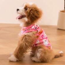 LUCKIE LABO 2pcs/Set Halloween LOVE Funny Print Pet Vest, Physical Flea Prevention, Reduce Shedding, Insulated & Breathable, Suitable For Small And Large Dogs And Cats, Indoor And Outdoor - Multicolor - View 5