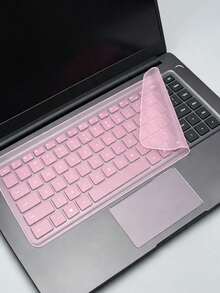 Ultra-Thin Keyboard Protector Film And Keyboard Cleaning Brush, Effectively Protecting Keyboard, Suitable For 15 To 17.0-Inch Laptops. Transparent, Purple, Yellow, Pink, And Blue Multi-Colors Available, Washable And Reusable - Multicolor - View 9