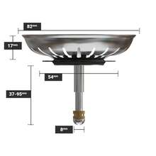Stainless Steel Sink Stopper Height Adjustable With Strainer, Drain Plug 79mm/82mm – Ideal For Kitchen, Laundry Room & Bathroom – Practical Drain Filter For Sink And Basin - 1pc - View 12