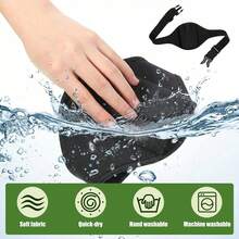 Black Wireless Microphone Waist Belt, Adjustable Nylon Strap, Suitable For Stage, Public Speaking, Fitness, Teaching And Other Scenarios - Black - View 3