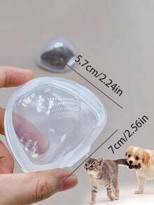 Portable Pet Treat Storage Box Transparent Snack Container Dog Cat Food Feeding Dispenser Travel Pet Supplies - Multicolor - View 9