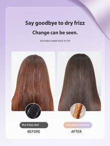 FIYIBAN 1pc Wireless Mini Hair Straightener Brush, Portable Rechargeable Dual Use Straightening & Curling, Fast Heating Anti-Scald, Travel Essential - Multi-color-mini - View 4